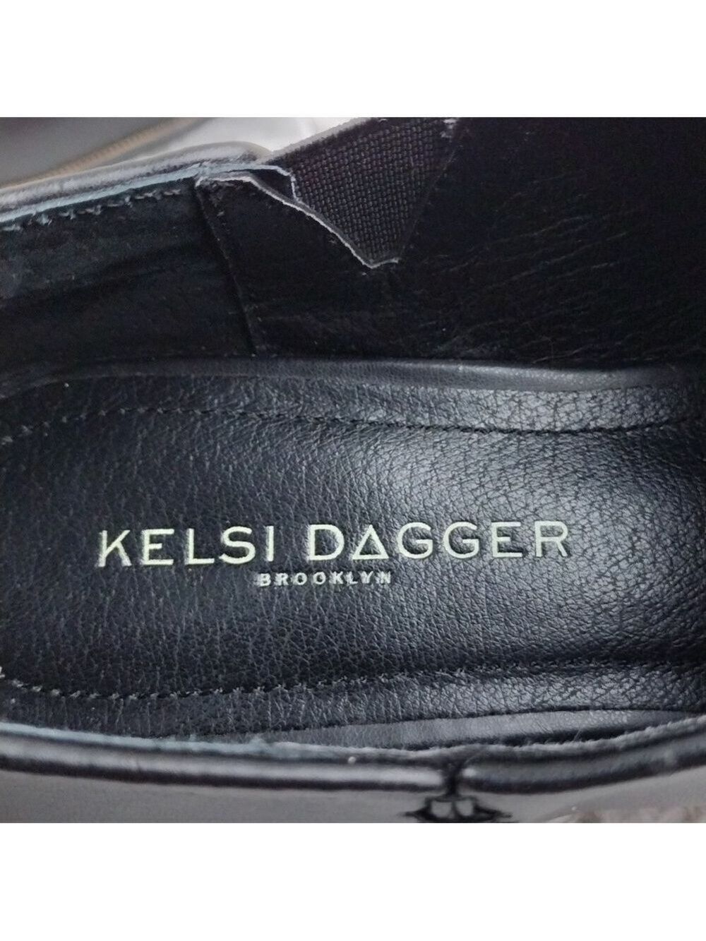 Kelsi Dagger Brooklyn Odin Black Leather Upper Pointed-Toe Slip On Loafer Shoes - Picture 11 of 16